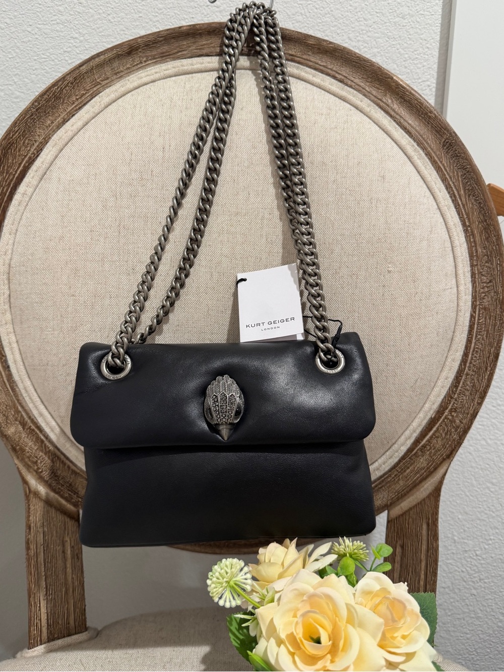 KURT GEIGER LONDON Mini
Kew Leather Convertible Crossbody Shoulder Bag NWT $228